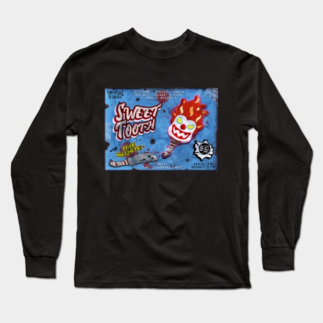 Twisted Metal Sweet Tooth Frozen Treat Long Sleeve T-Shirt by jennesis